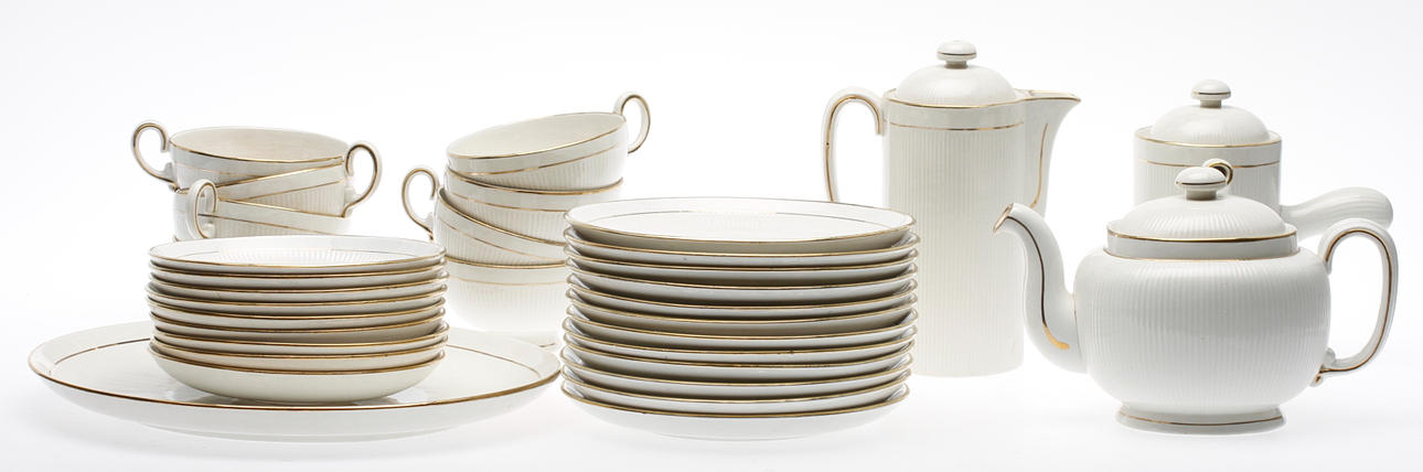 SERVISDELAR, 32 delar, Teneriffa Arthur Percy, Upsala-Ekeby Gefle.