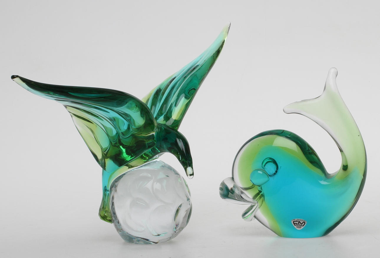 FIGURINER, 2st, glas, Ronneby.