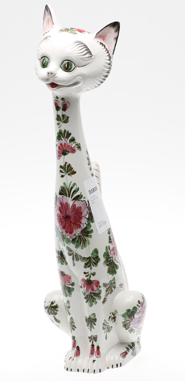 FIGURIN, keramik, katt, Italien.