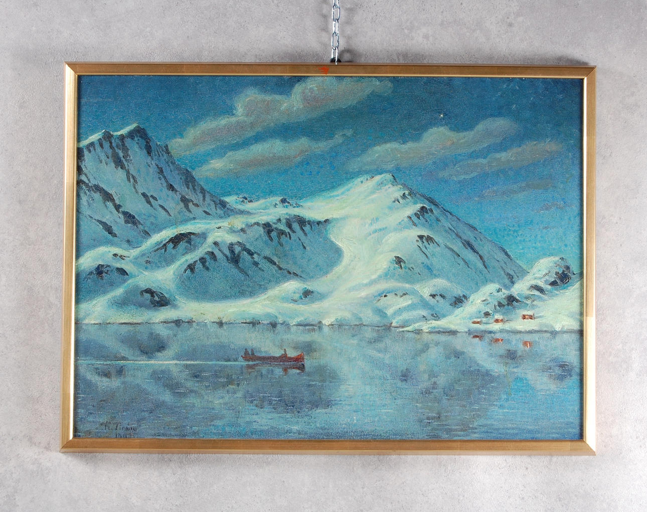 KARL TIRÉN. olja på pannå, signerad, daterad,1903.