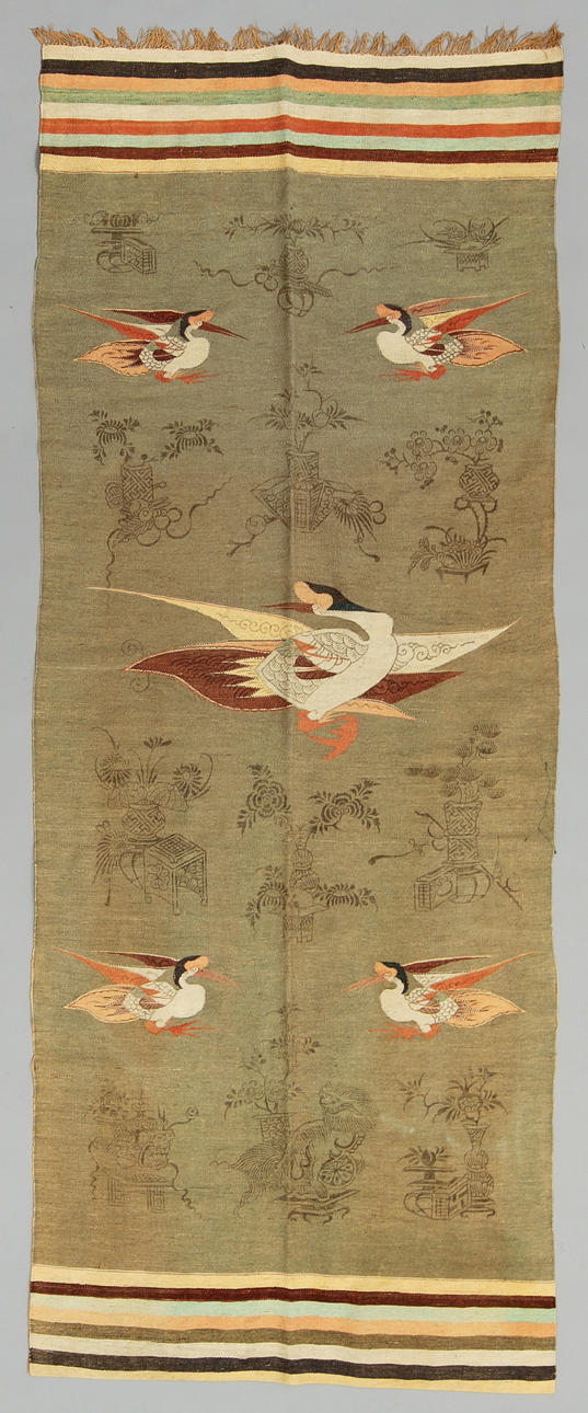 TEXTIL, orientalisk, 1900-tal. 295 x 120 cm.