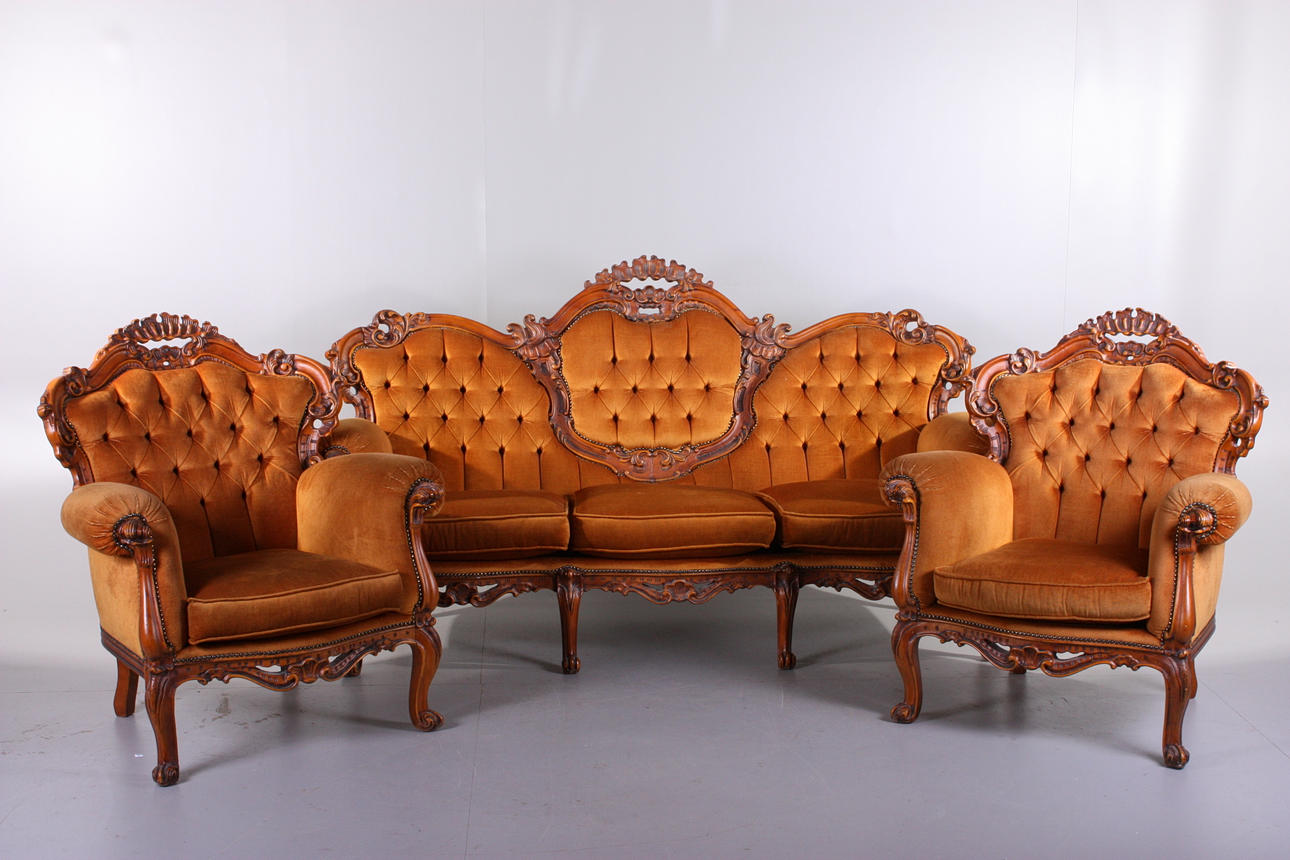 SOFFGRUPP, rokoko, 1900-talets andra hälft.