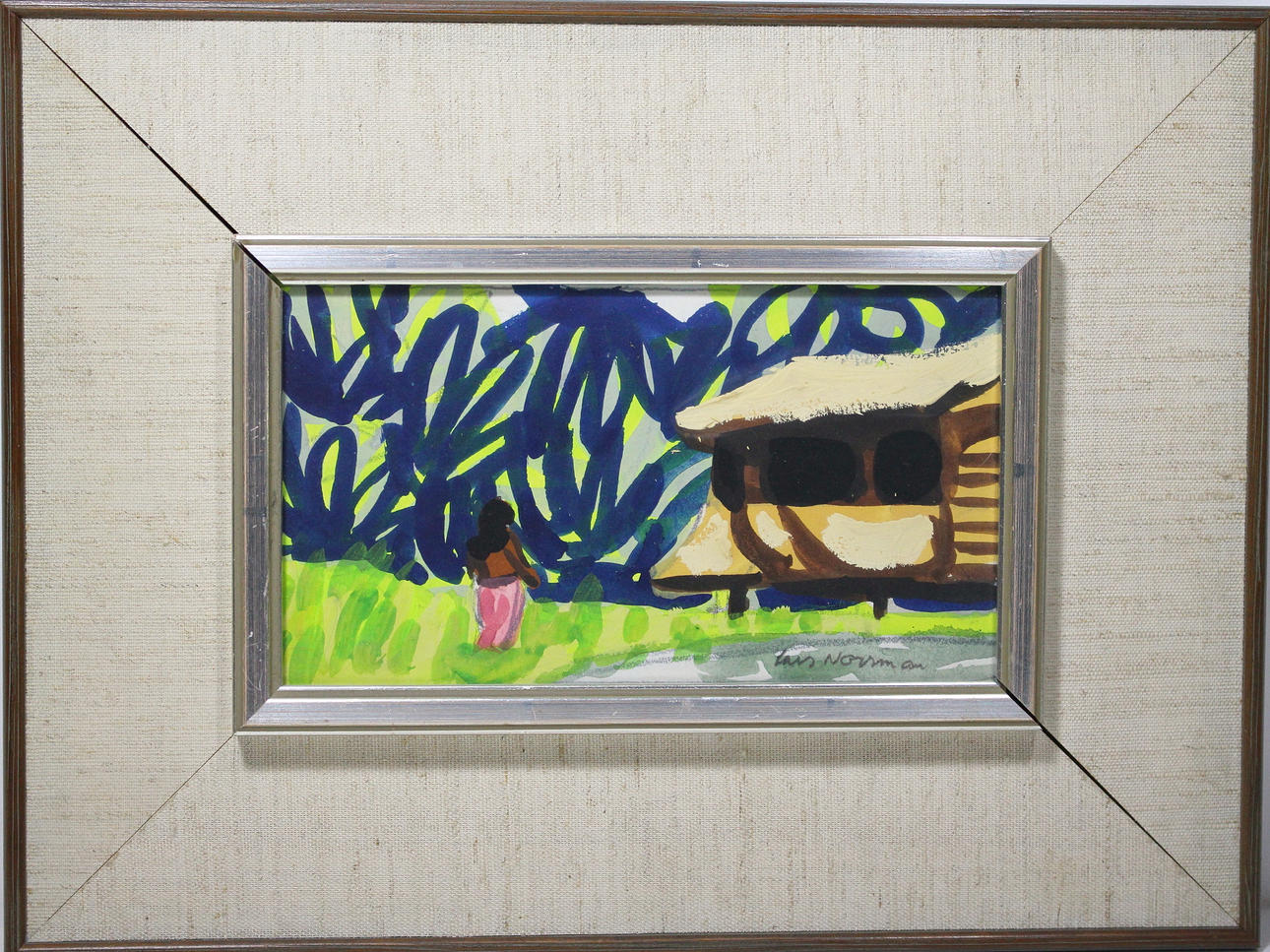 LARS NORRMAN. akvarell, signerad.