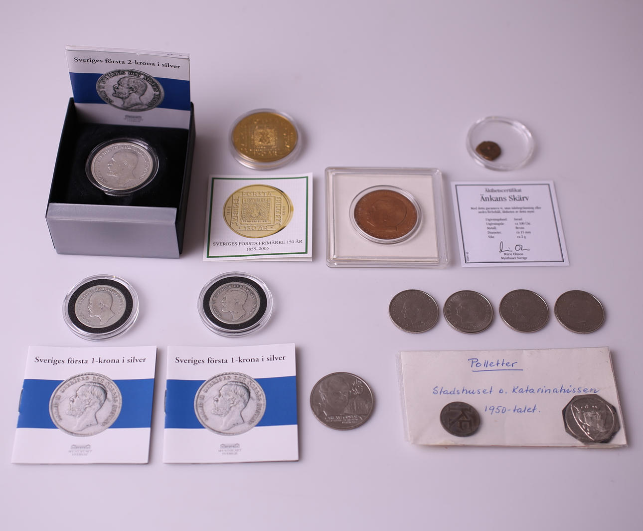 MÜNZEN, Silber + GEDENKMÜNZEN + TOKEN.
