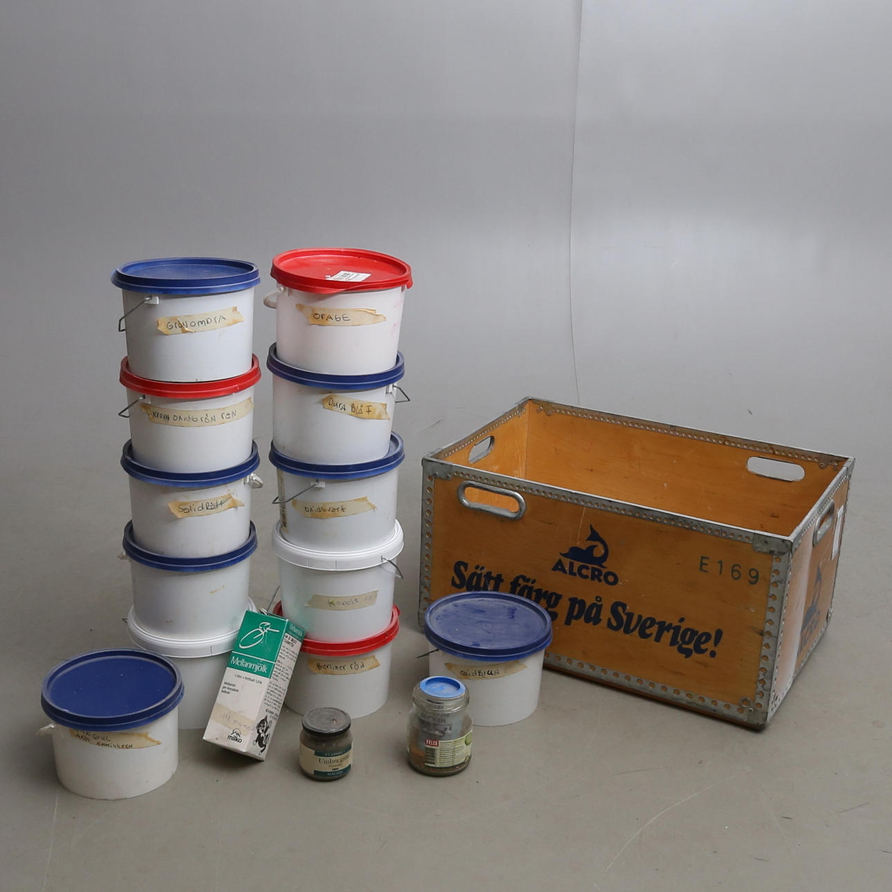 PIGMENTSAMLING, olika sorter.