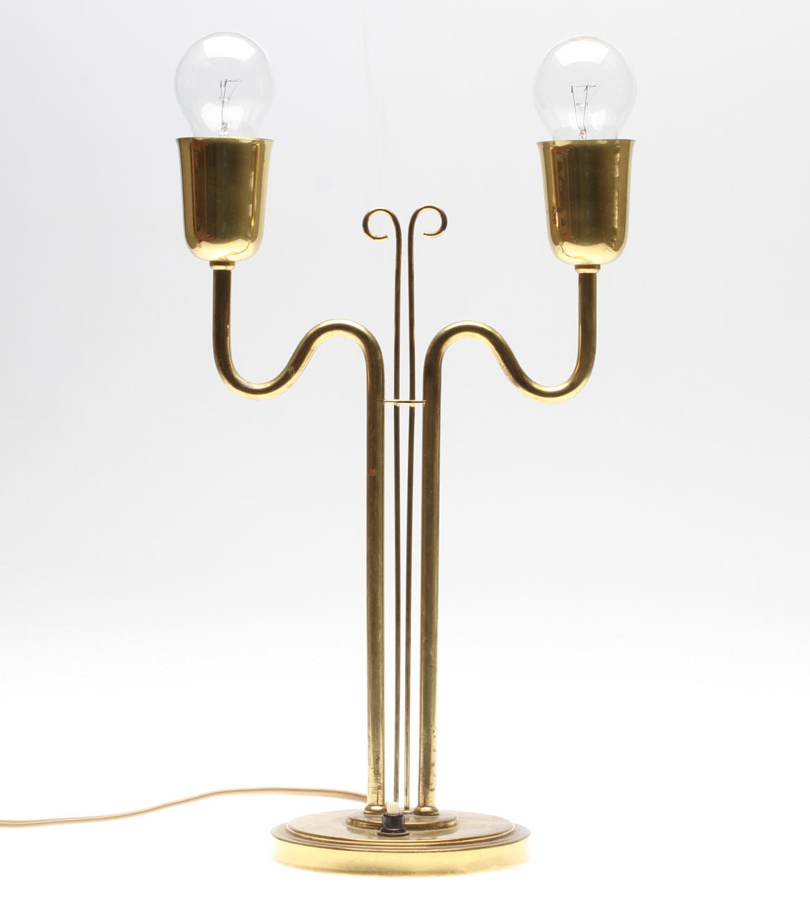 BORDSLAMPA, Böhlmarks nr 15492, mässing, 1900-tal.