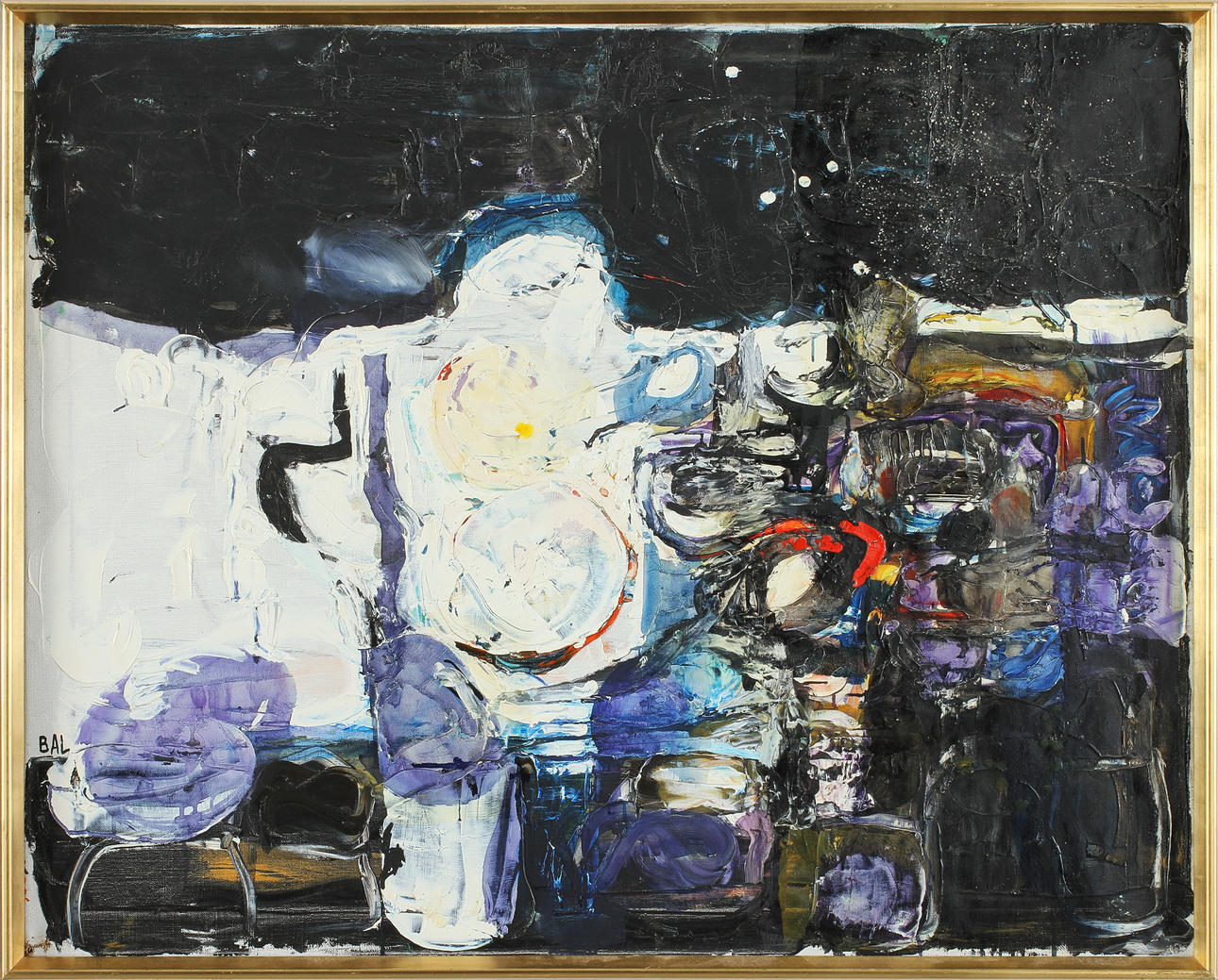 BENGT ARNE LINDEROS (BAL). Olja på duk, signerad.