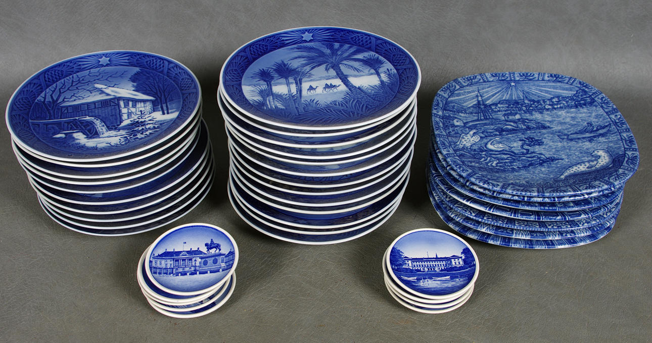 SAMLARTALLRIKAR, 7 Rörstrand, 23 Royal Copenhagen, 9 Aluminia.