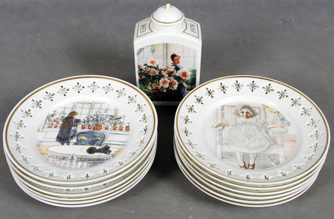 12 ASSIETTER SAMT LOCKBURK, Bing & Gröndal.