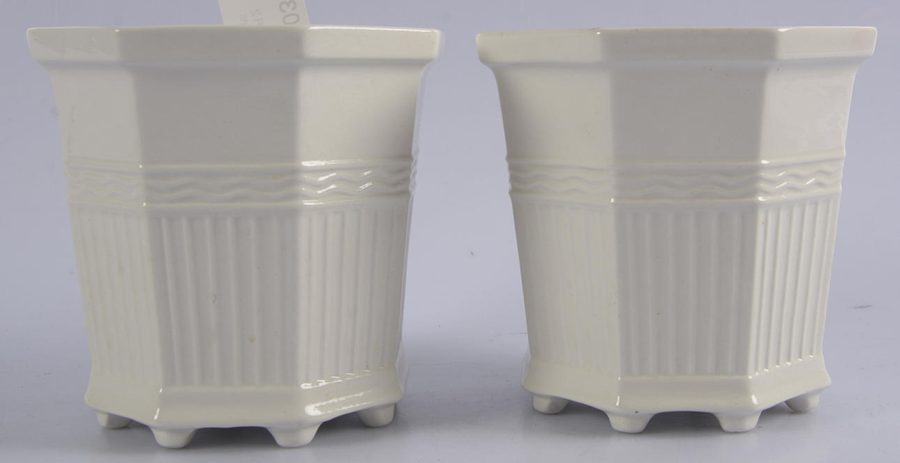 YTTERFODER 2 st. Porslin. Prins Eugene "Waldemarsudde" Gustavsberg.