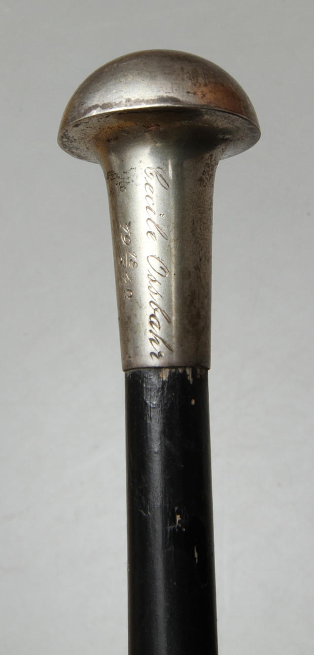 KÄPP med silvergrepp, 1900-tal.