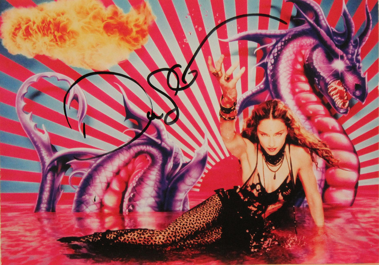 DAVID LACHAPELL. Vernissagekort "Das KunsthausWien" 2002. Färgserigrafi. Signerad.