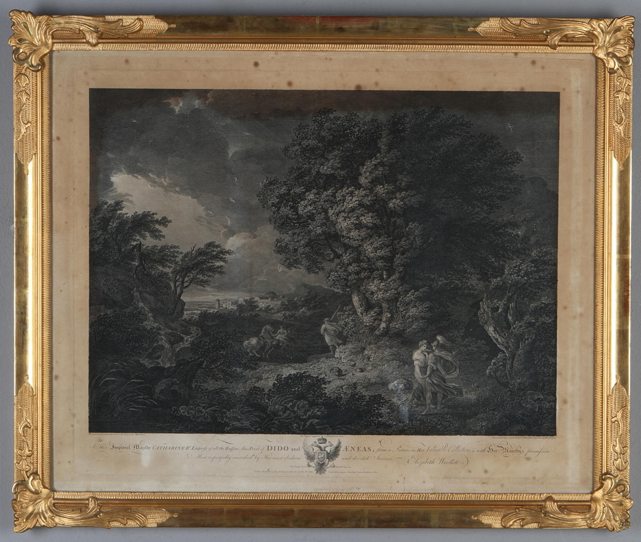 GRAVYR, efter T.Jones / J.Mortimer, Dido and Aeneas, London 1787.