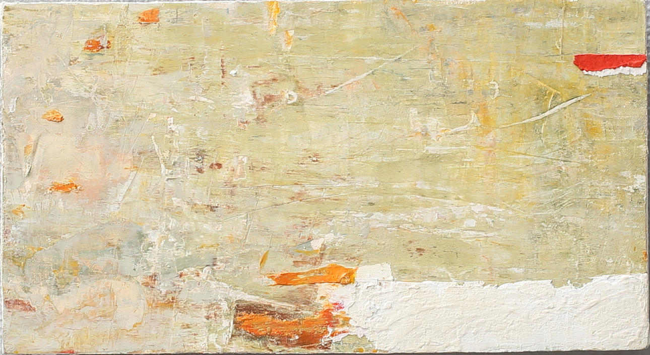 ÅKE BERGQVIST. Composition. Oil on Board, signed on verso.