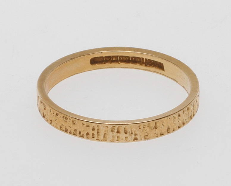 RING, 18k guld, vikt ca 3 gr.