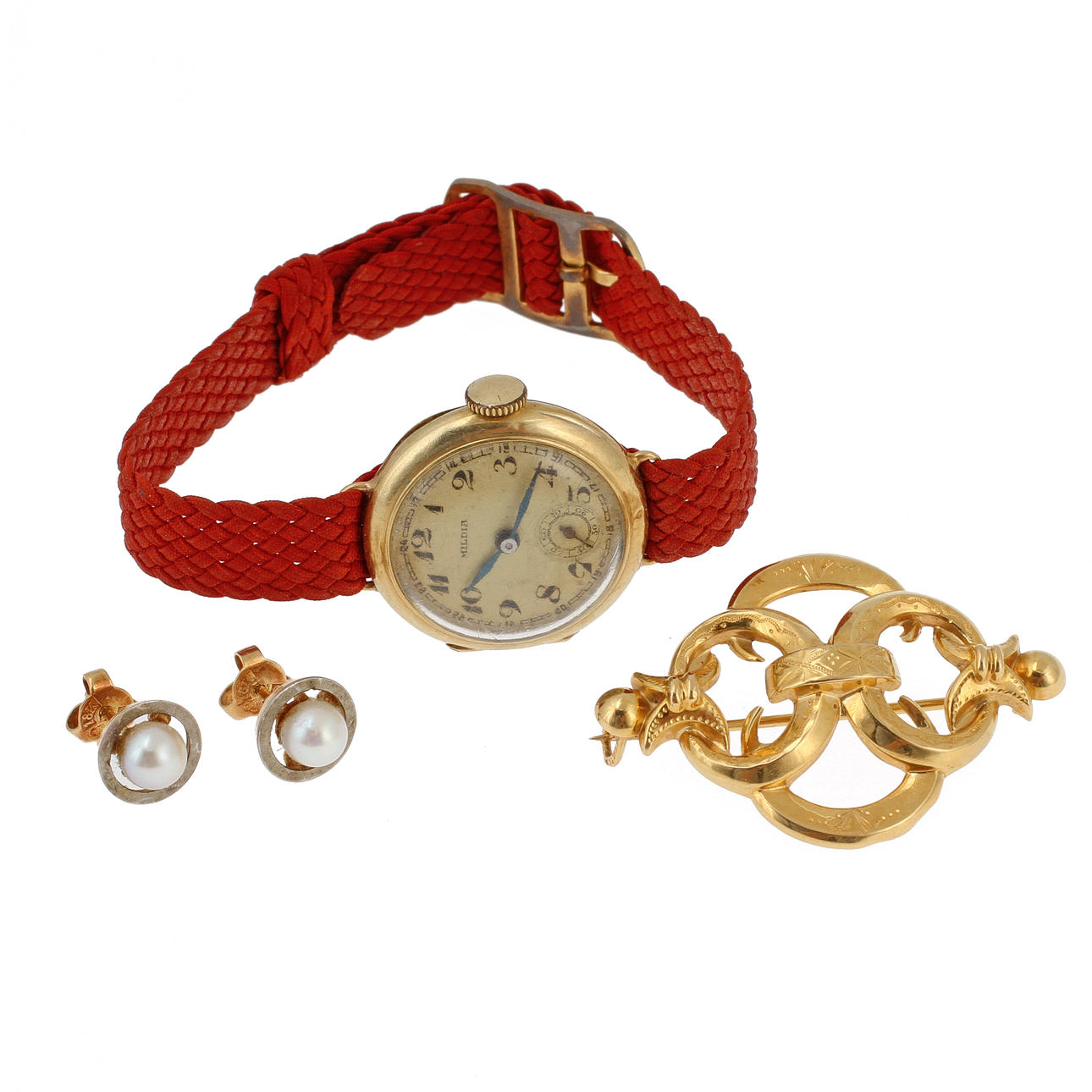 SMYCKEN, 4 delar, 18k och 14k guld.