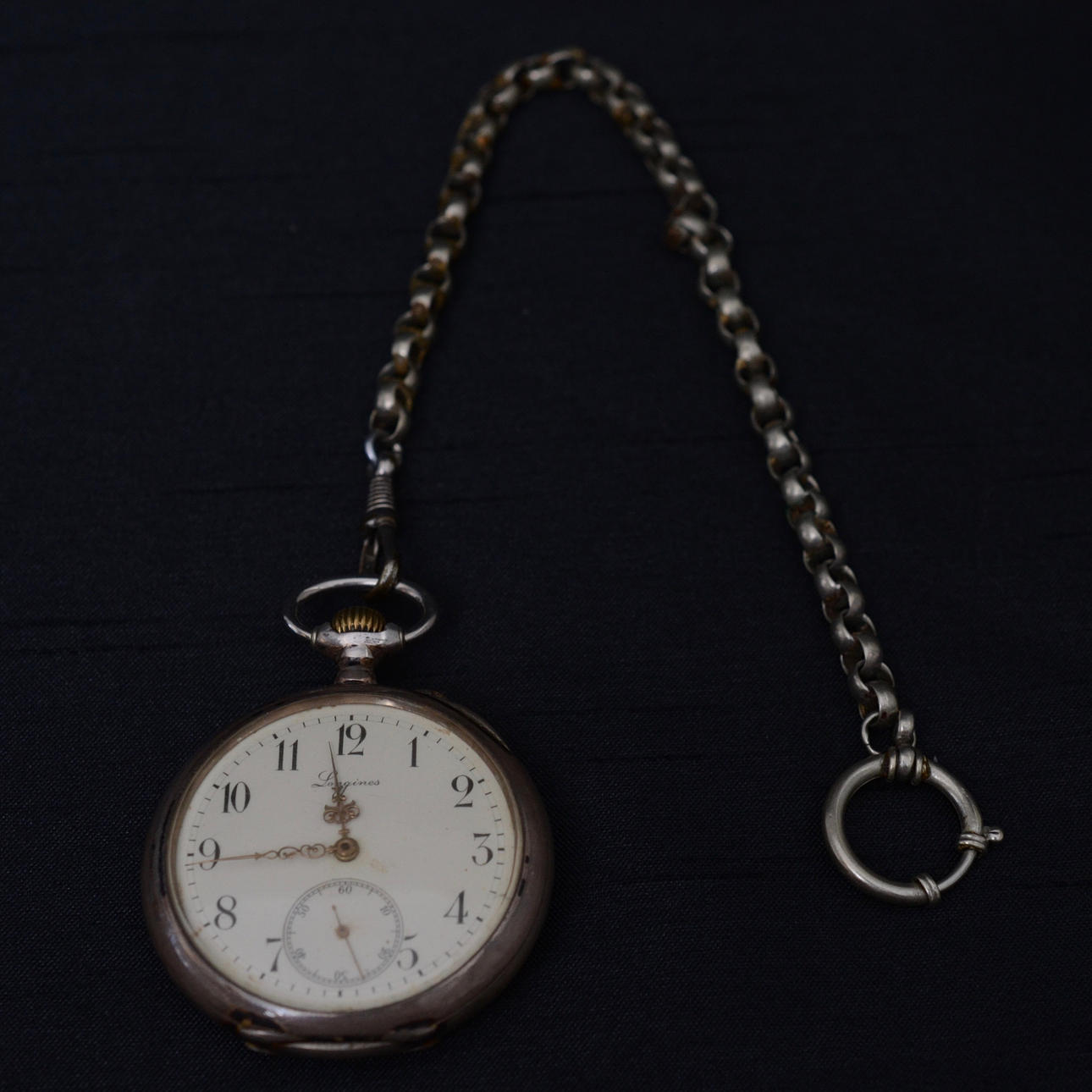 LONGINES. POCKET WATCH LONGINES 800 SILVER, 1889.