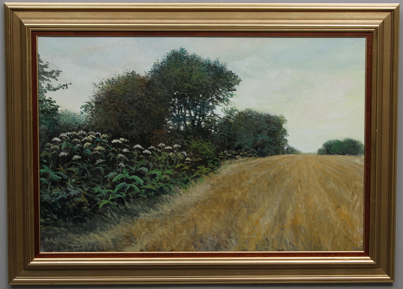 KARL WOLFF, Tyskland, olja på duk, signerad.