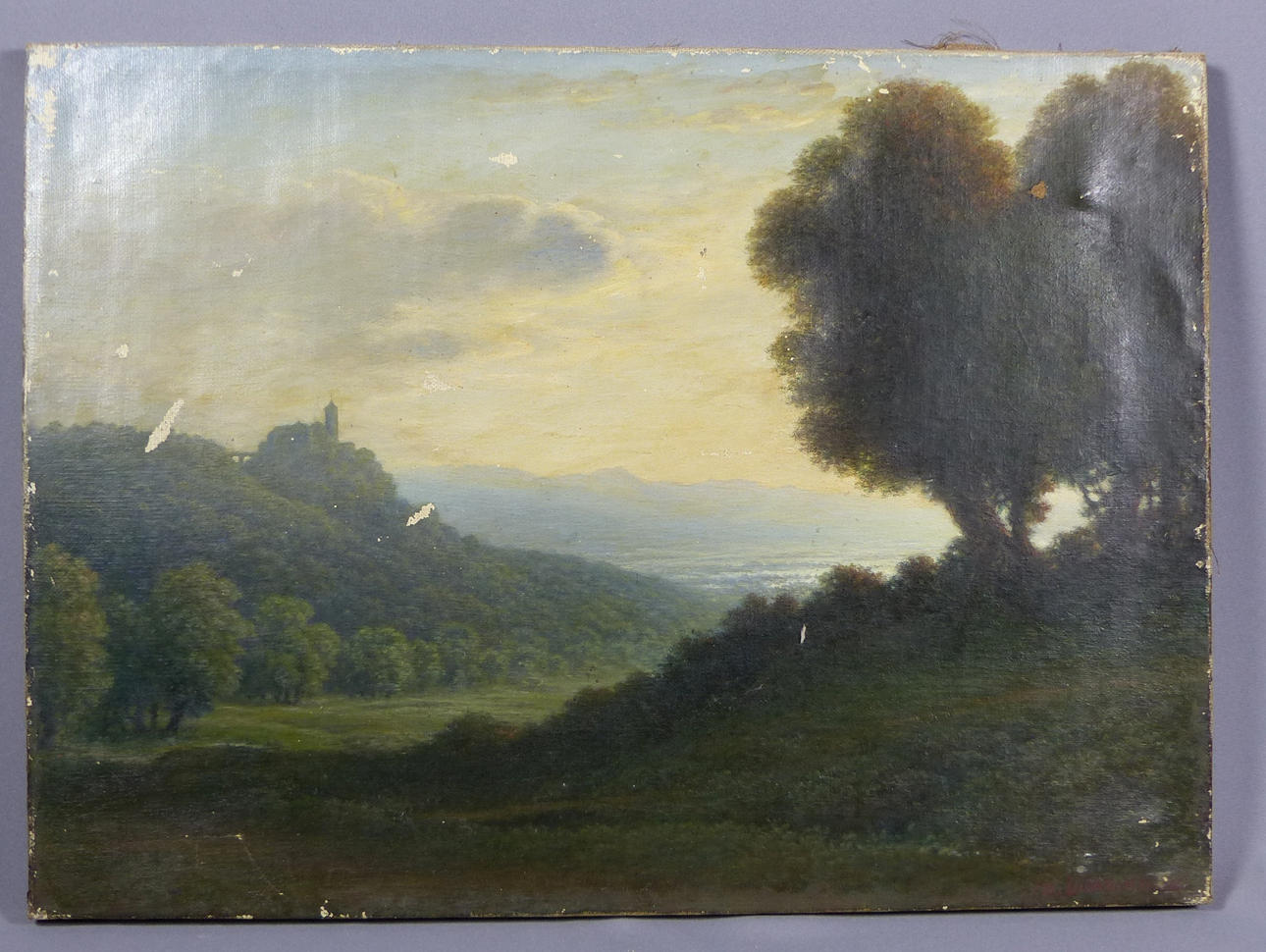 ALEXANDER LIEBMANN. Zwei Landschaftsbilder.