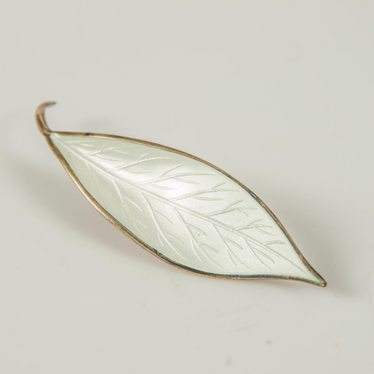 BROSCHE, Silber/Emaille, David Andersen, Norwegen.