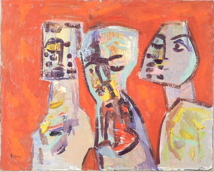 IMRE ANONYI. Oil on canvas.