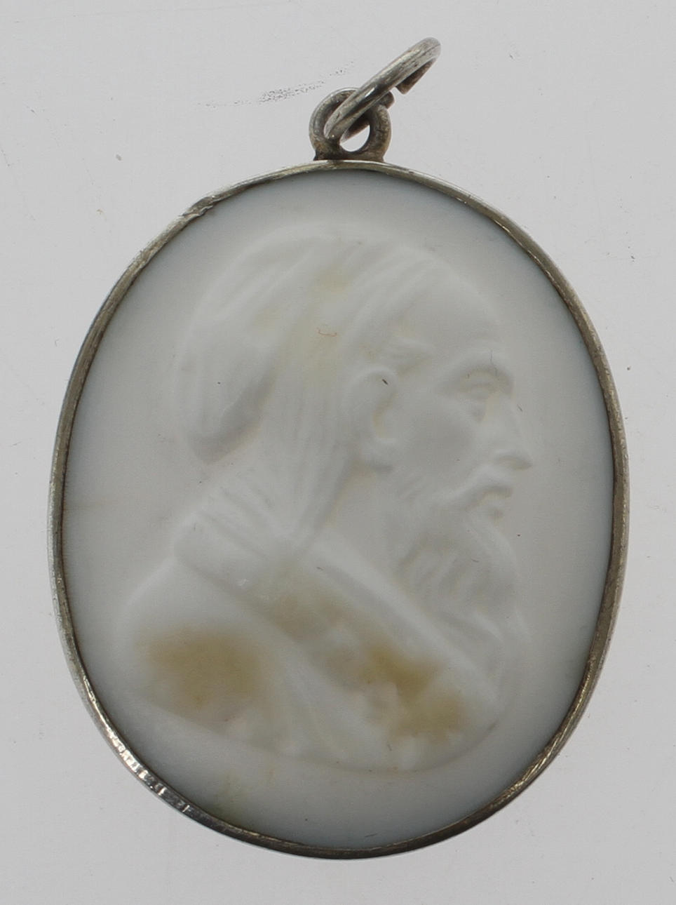 HÄNGE, silver med camé, Carl Hoff Helsingborg 1900-tal.