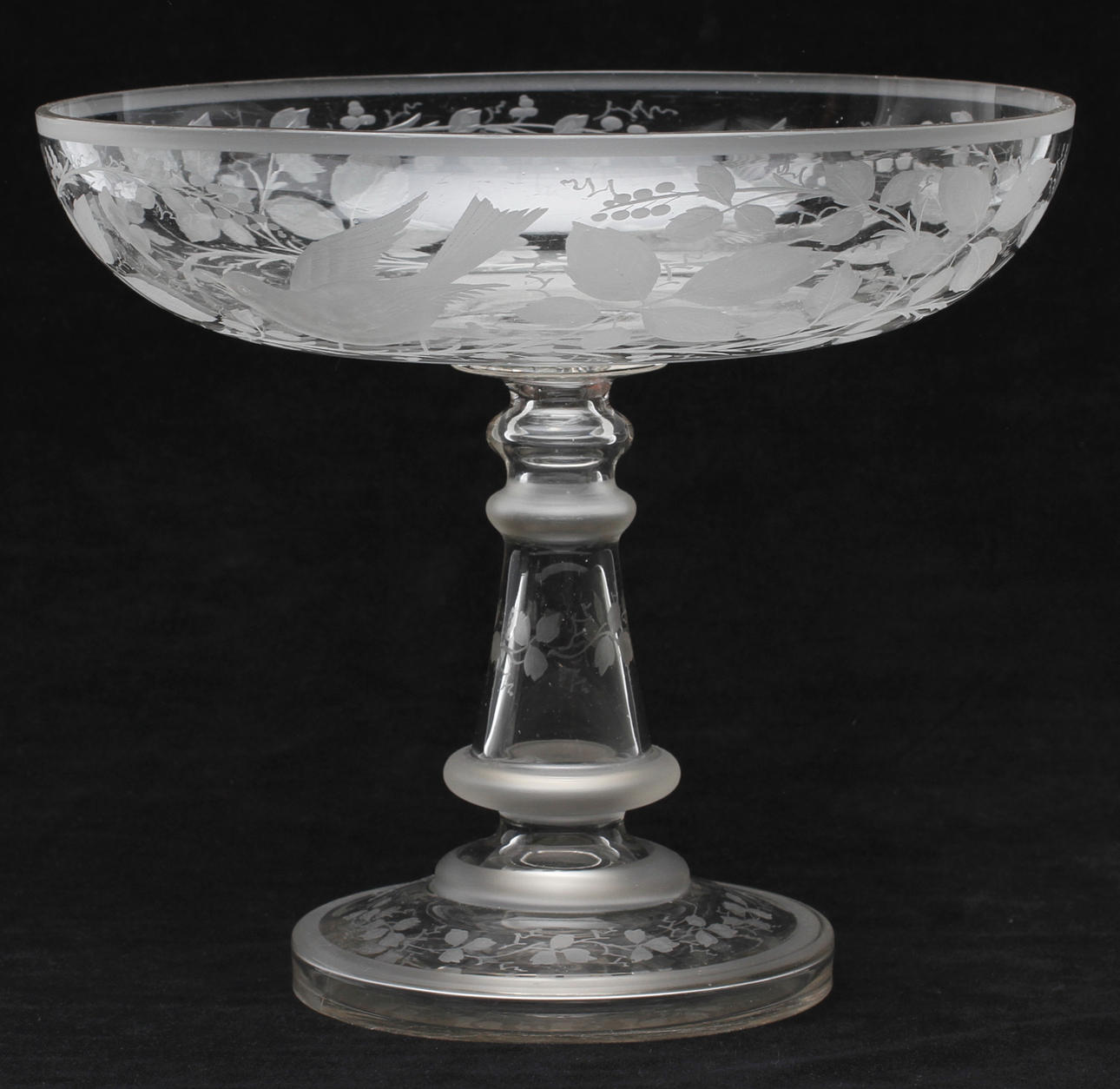 FAT PÅ FOT, glas, 1800/1900-tal.