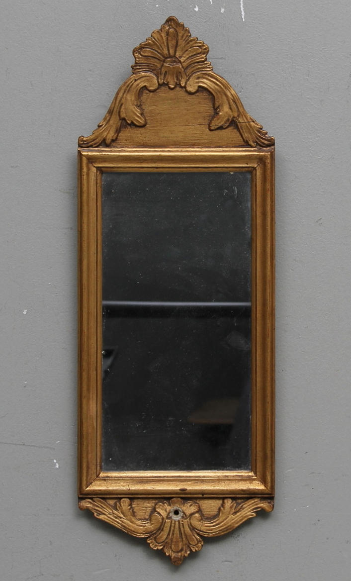 SPEGELLAMPETT, bronserad, 1800 tal.