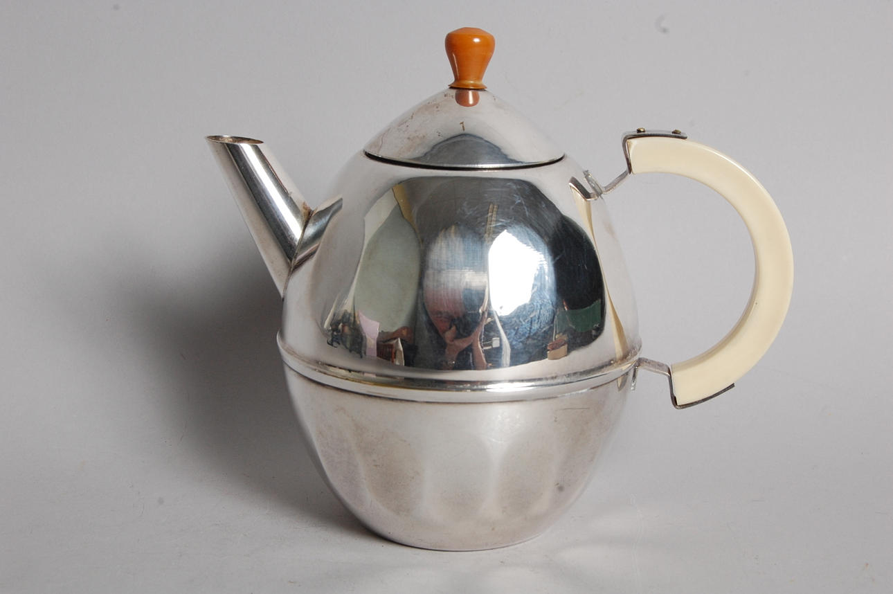 CHOKLADKANNA, nysilver, Art Déco, 1920-30-tal.