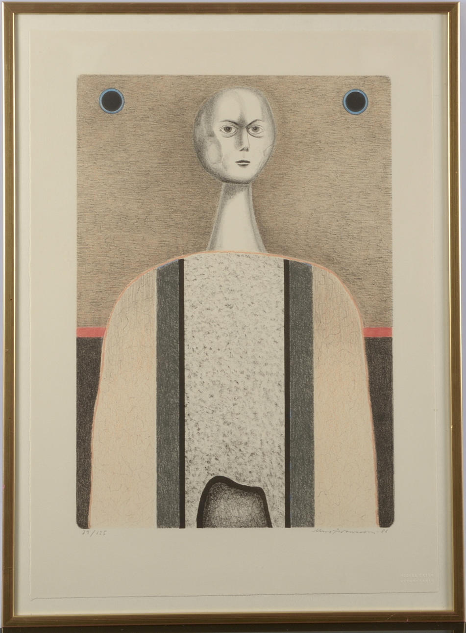 UNO SVENSSON. Färglitografi.