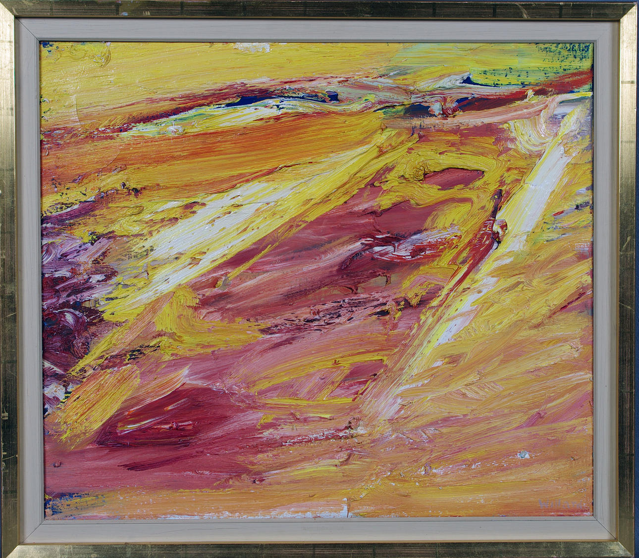 WILLARD. landskapskomposition, olja på duk.