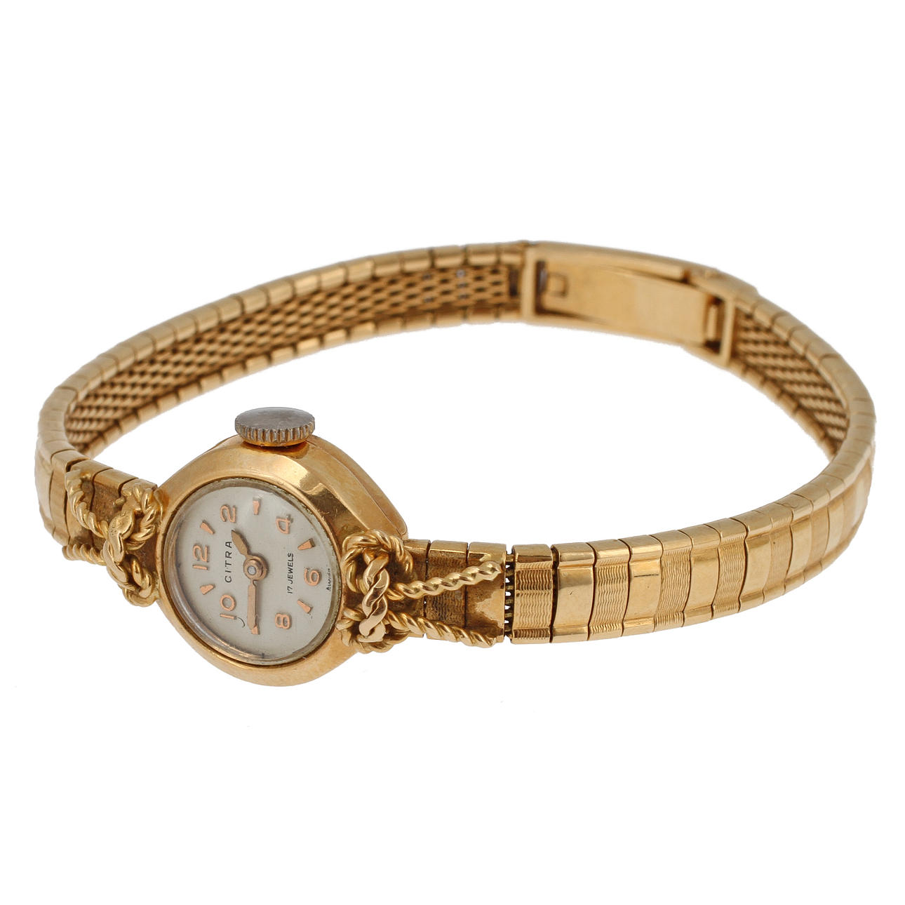 DAMUR, guld 18 K i ur och länk. 23,8 gram brutto.