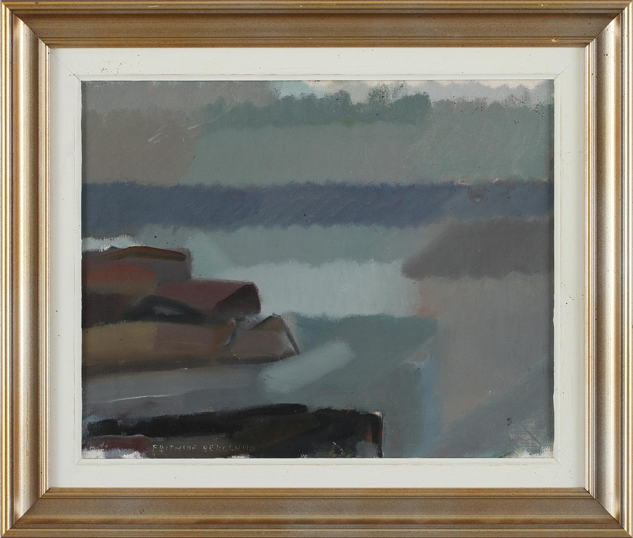 FRITHIOF BERGLUND. Olja på duk, signerad.