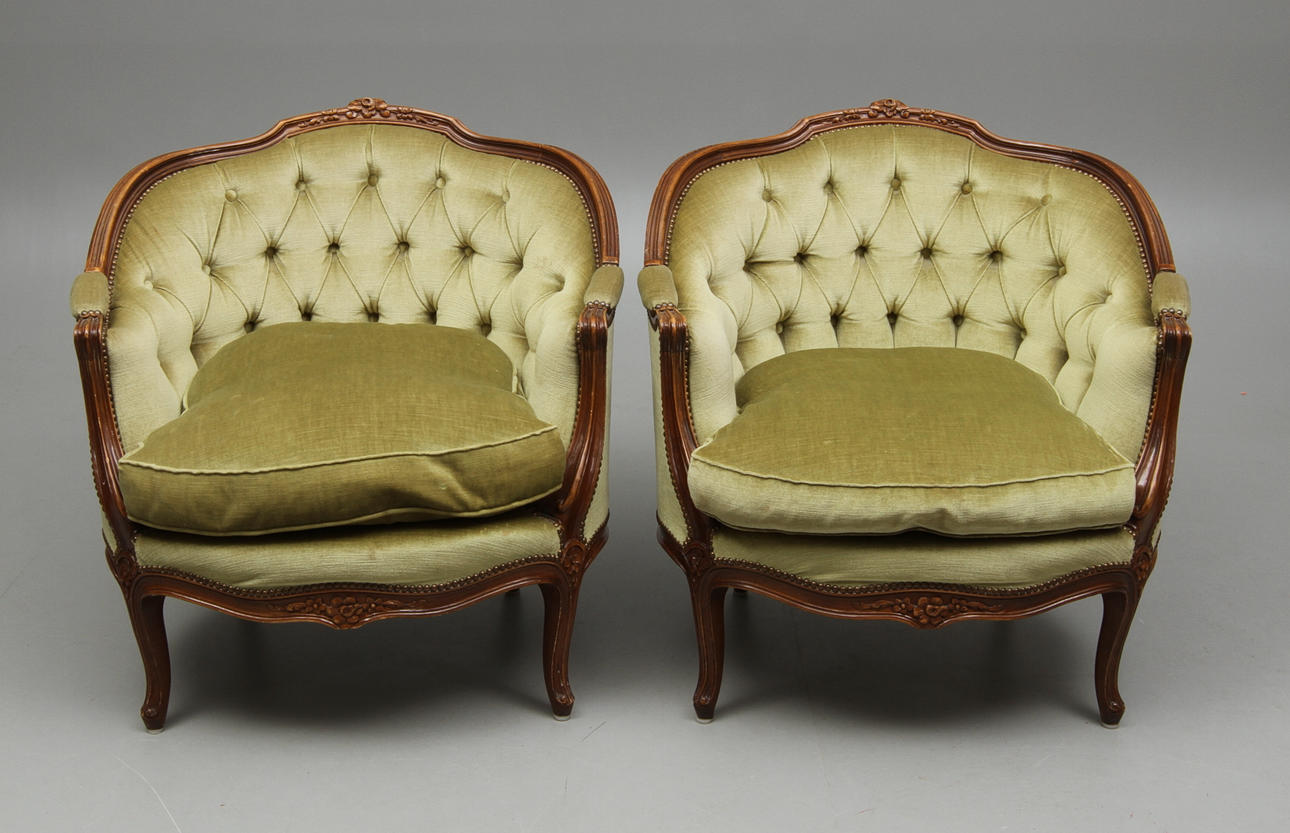 BERGERER, ett par, rokokostil, 1900-tal.