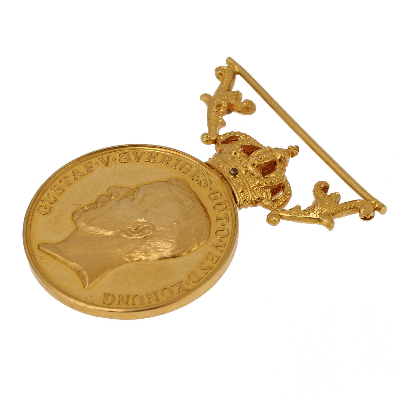 BELÖNINGSMEDALJ, guld minst 18K, 12,5 gram.