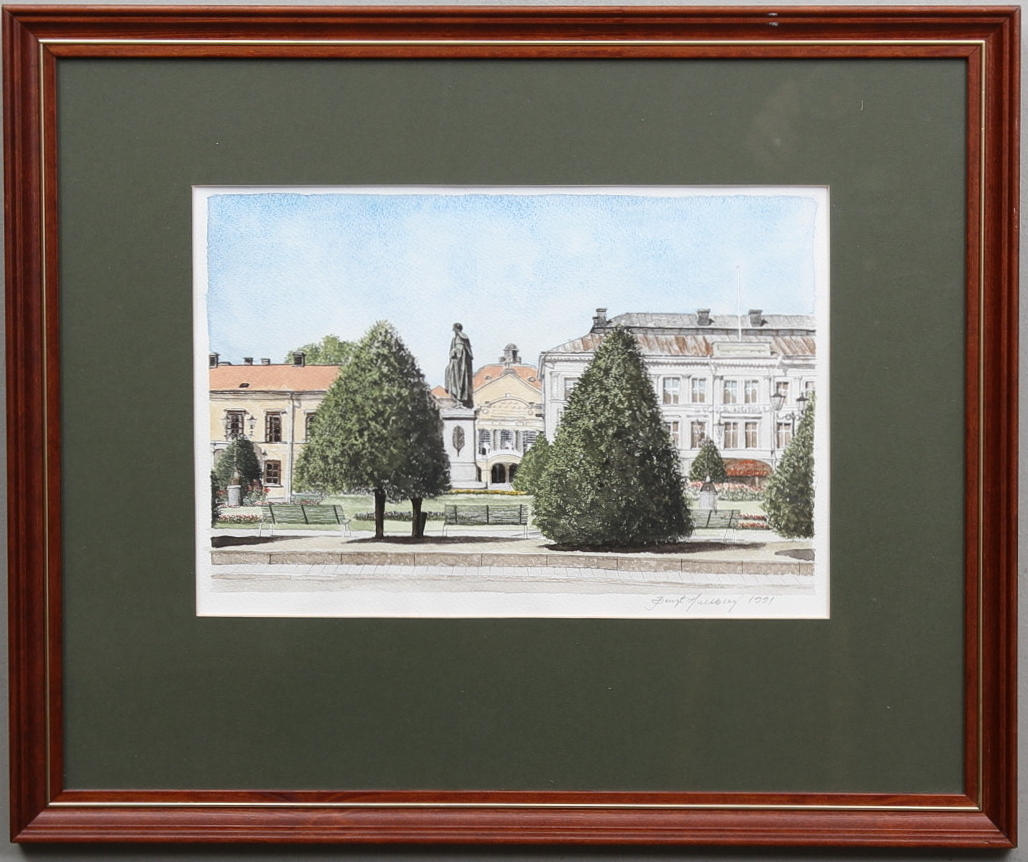 BENGT HULTBERG, akvarell, signerad och daterad 1991.