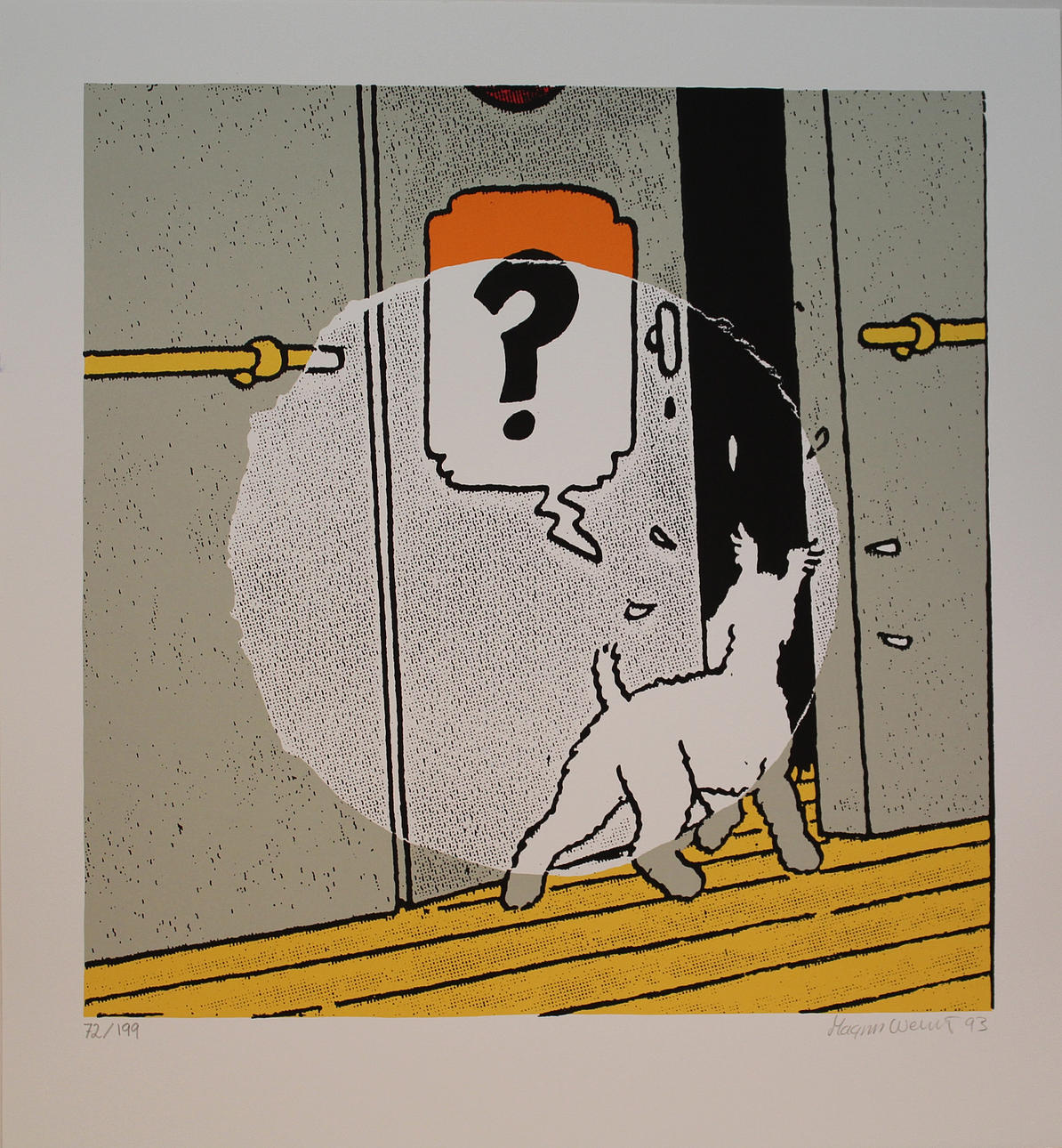 MAGNUS WEINSJÖ. Milou. Färgserigrafi. Signerad och daterad -93.72/199.