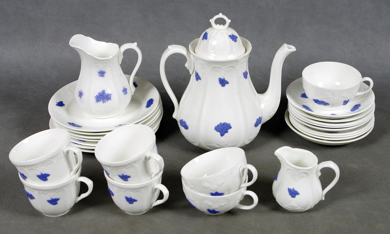 KAFFESERVISDELAR, "Blå Blom", Gustavsberg.