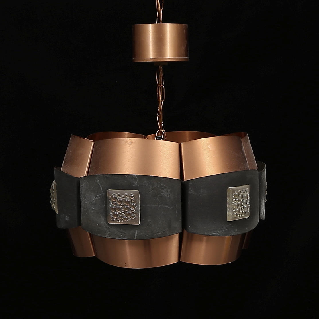 DECKENLAMPE, 60er/70er Jahre, Durchmesser ca. 35cm.