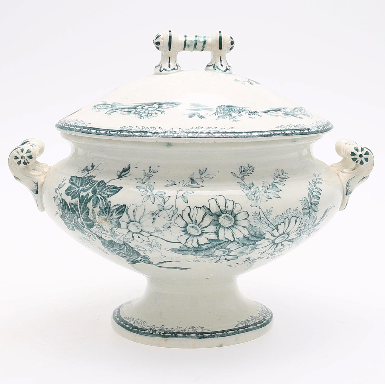 SOPPTERRIN, porslin, "Flora", Gustavsberg, 1897.