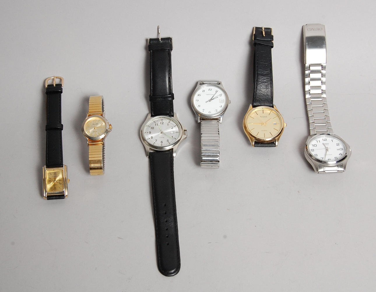 ARMBANDSUR, 6 st quartz, Certina, Casio mm.