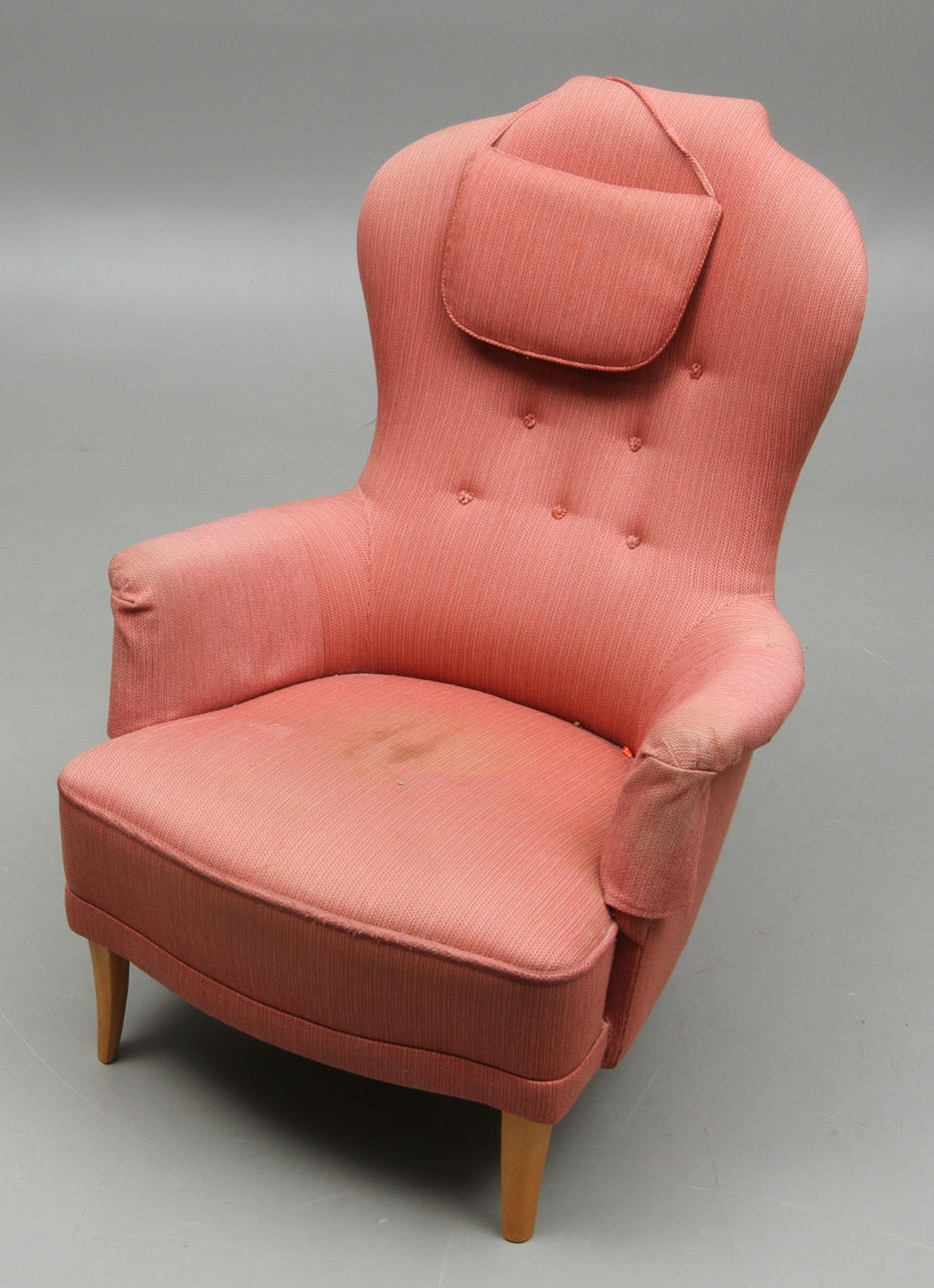 FÅTÖLJ, "Farmor" design Carl Malmsten.