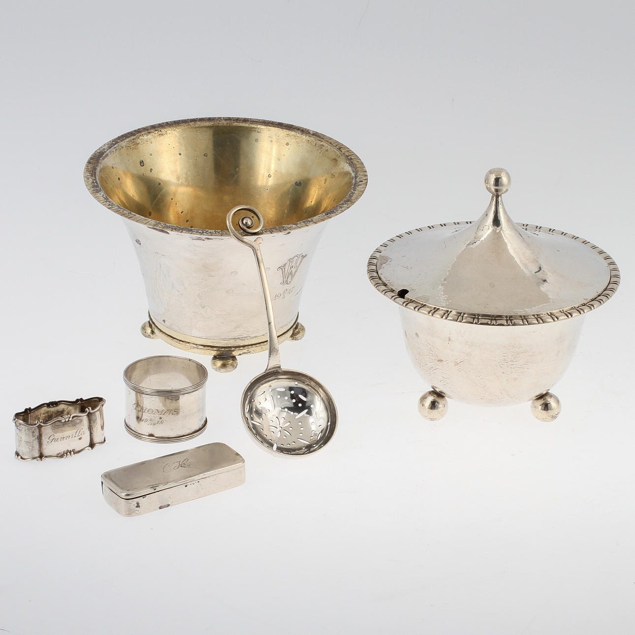 SILVER, 6 delar, ca 700 gram.