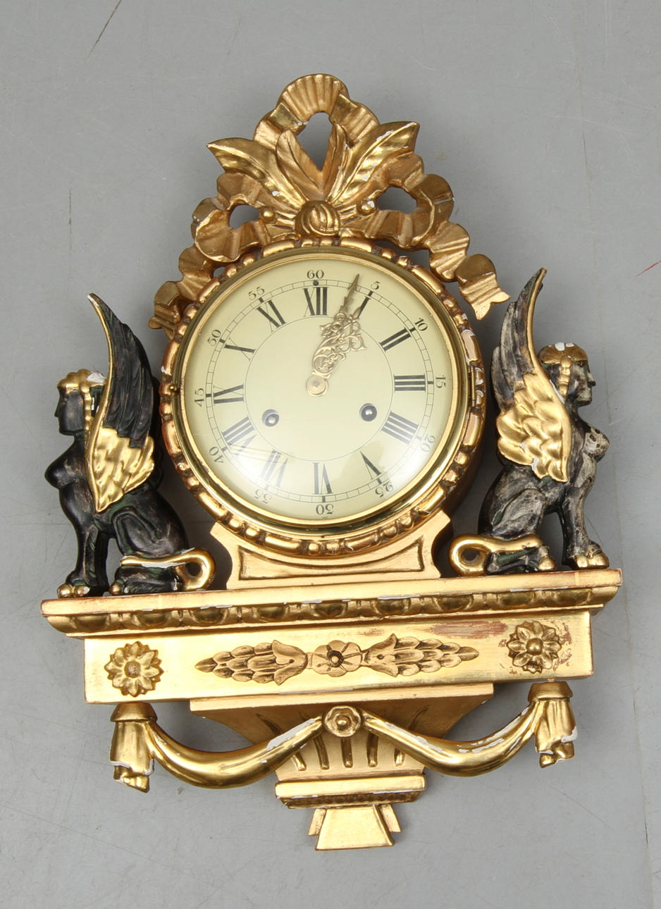 VÄGGPENDYL, sengustaviansk stil, 1900-tal.