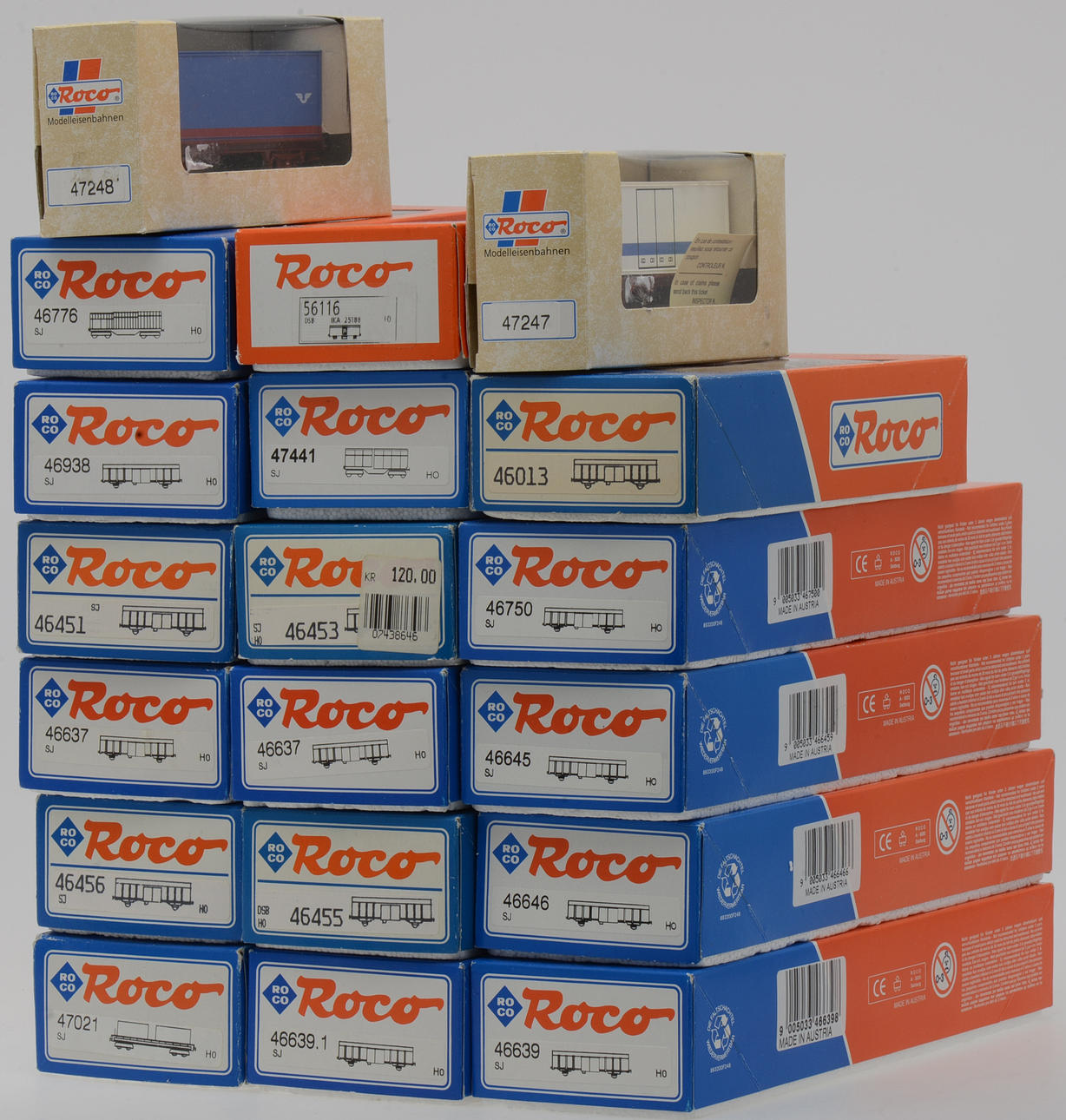 MODELLTÅG, 19 delar, Roco.