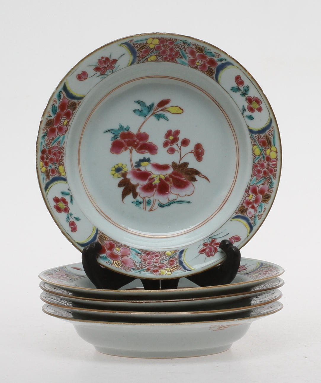 BÄRSKÅLAR, 5 st, porslin, Kina.