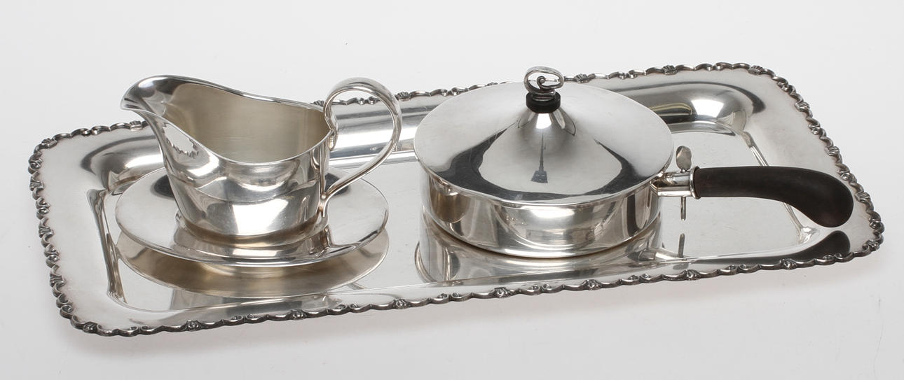 NYSILVER, 3 delar, bland annat GAB och C G Hallberg.