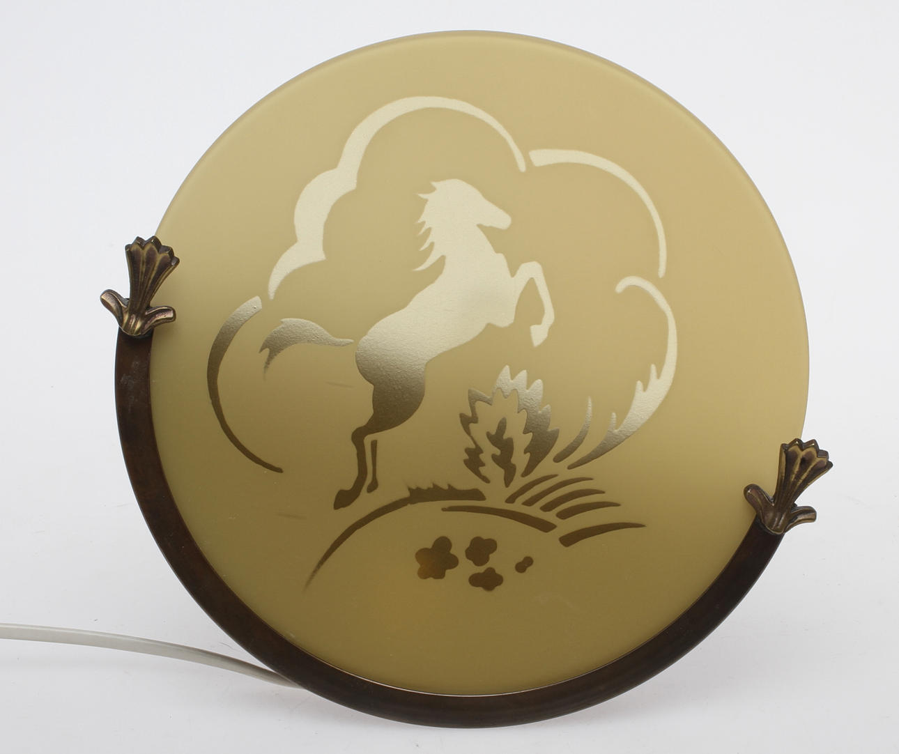 VÄGGLAMPA, art deco, 1900-talets första hälft.