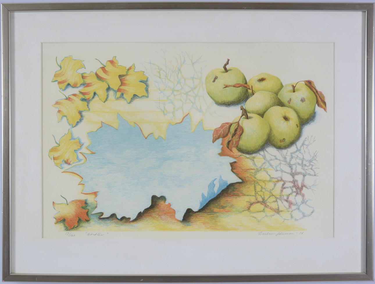 BARBRO JÖNSSON. Färglitografi.