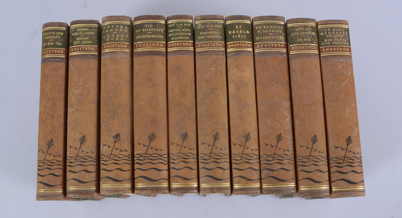 BÖCKER, 10 volymer, Albert Engström.